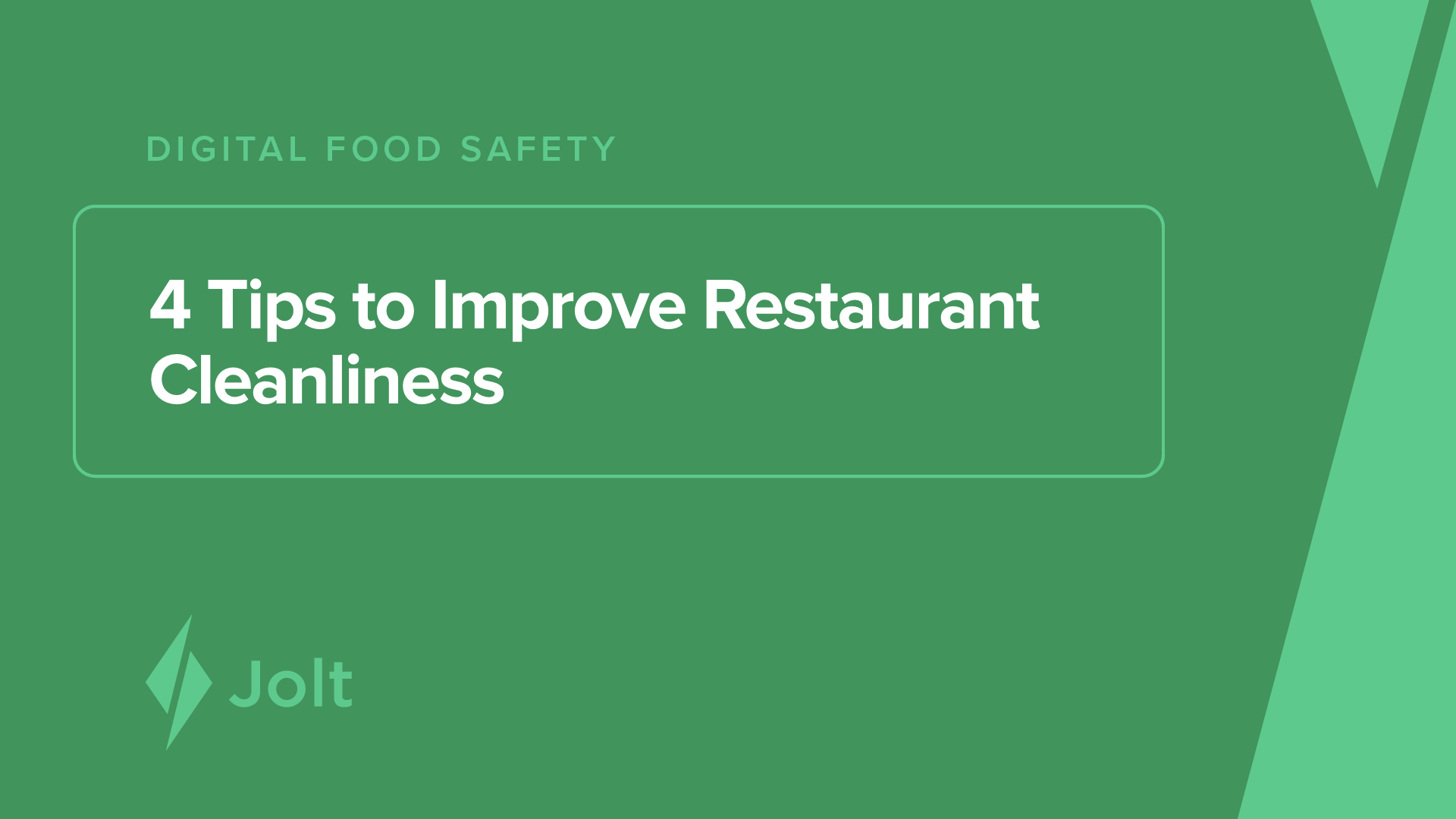 4 Tips to Improve Restaurant Cleanliness
